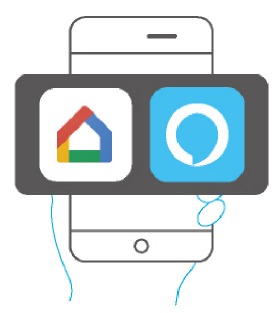 Download Alexa, Google home