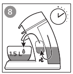 Koud water uit koffietuit