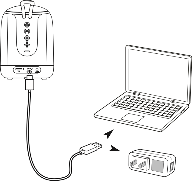 De batterij opladen