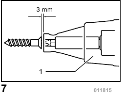 Locator op de Makita BFS441, BFS451 snoerloze schroevendraaier
