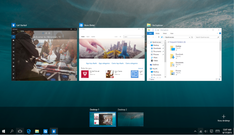 Werken met Windows10 - Deel 3 - Taakweergave