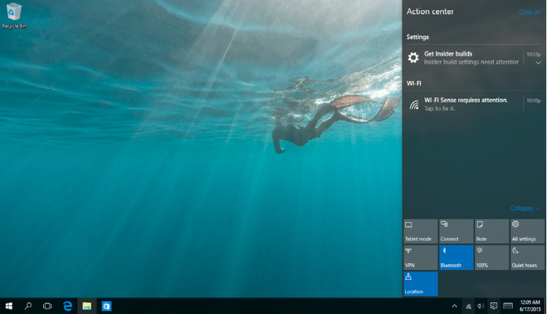 Werken met Windows10 - Deel 5 - Actiecentrum