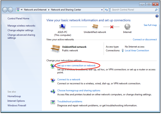 Een verbinding configureren met behulp van een dynamisch IP-adres - Stap 2