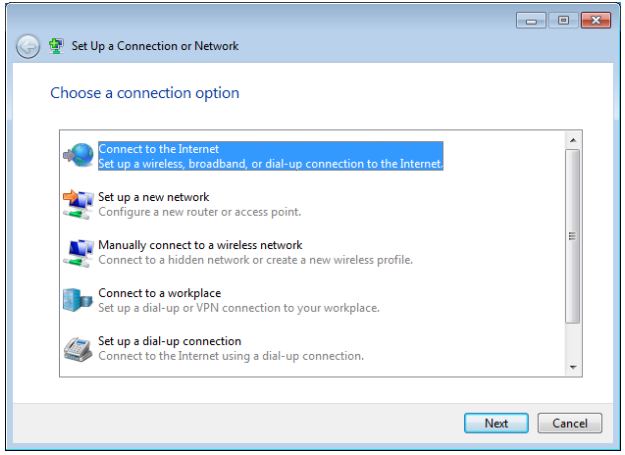 Een verbinding configureren met behulp van een dynamisch IP-adres - Stap 3