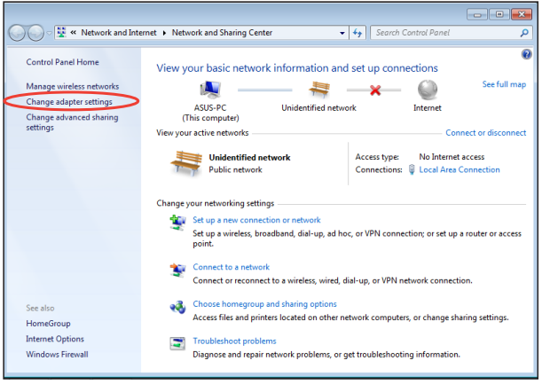Een verbinding configureren met behulp van een statisch IP-adres - Stap 2