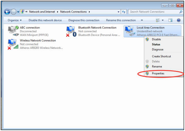Een verbinding configureren met behulp van een statisch IP-adres - Stap 3