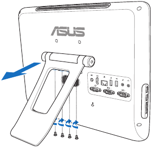 De wandmontageadapter installeren - Stap 1