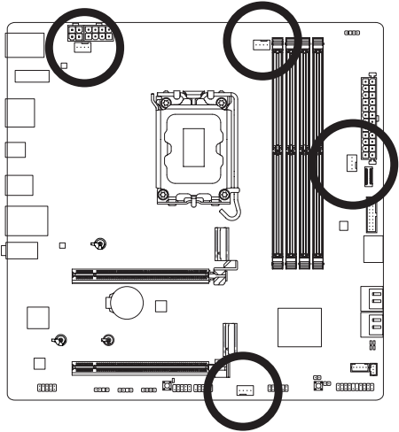 CPU_FAN/SYS_FAN1/SYS_FAN2/SYS_FAN3