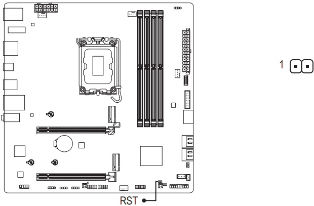 RST (Reset Jumper)
