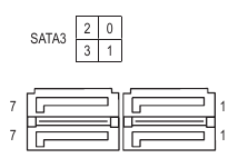 SATA 6Gb/s Connectors Aansluiting