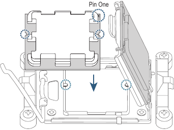 De CPU installeren - Stap 2