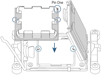 De CPU installeren - Stap 2