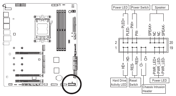 F PANEL (Frontpaneelheader)