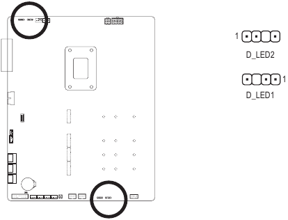 Aansluiting adresseerbare LED-strip headers