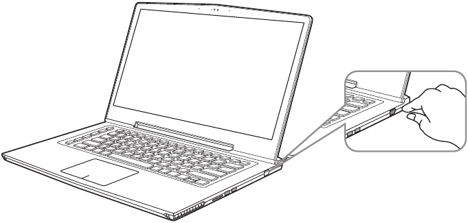 De Notebook voor het eerst gebruiken - Stap 2