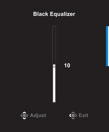 Sneltoets - Black Equalizer-menu