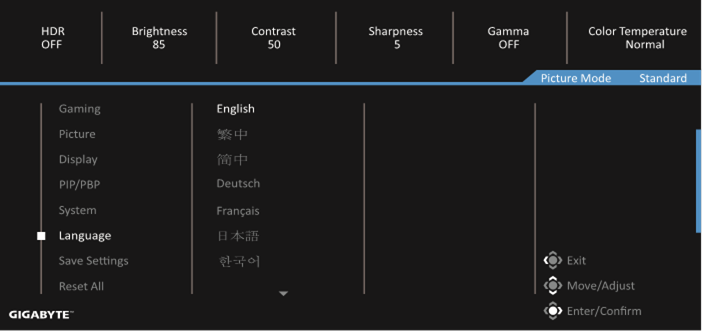 Apparaatinstellingen configureren - Taal