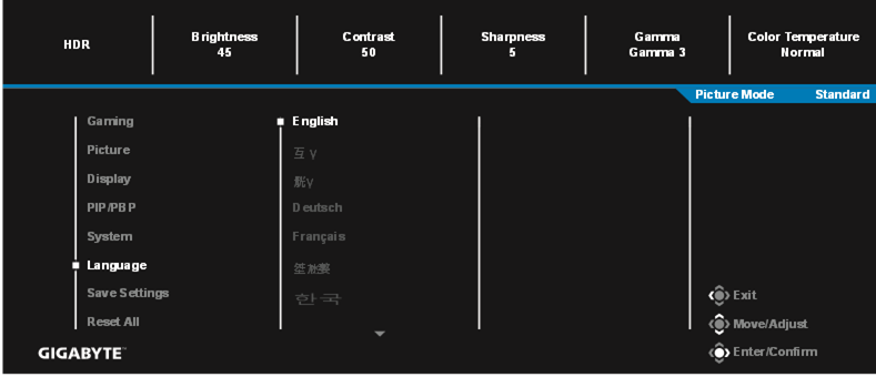 De apparaatinstellingen configureren - Taal