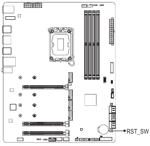 RST SW (Resetknop)