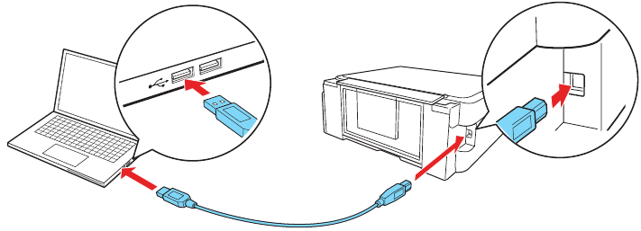 Een product aansluiten met een USB-kabel