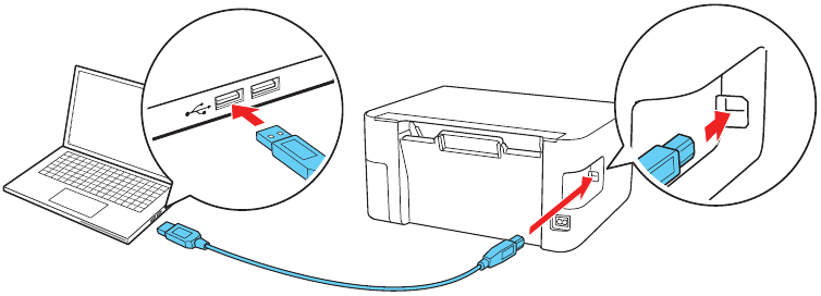 Product aansluiten met een USB-kabel