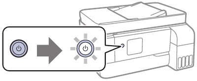 Aan/uit-knop ingedrukt houden
