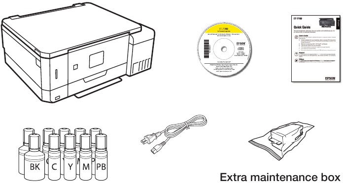 Epson ET-7700 Printer Unpack