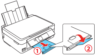 Papier plaatsen - Stap 2