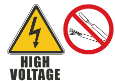 hoogspanning bedrading