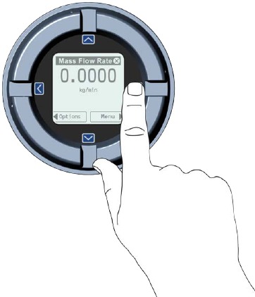 De displaybediening gebruiken - Stap 1