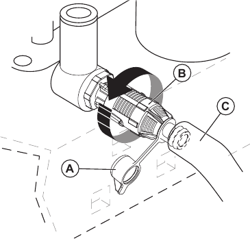 De motorolie vervangen