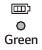 Batterij LED brandt groen