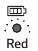 Batterij LED knippert continu rood met geluid