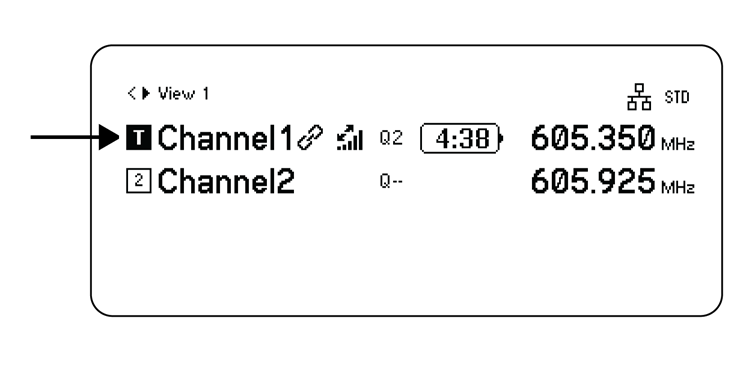 De audio-uitgang routeren met de talk switch