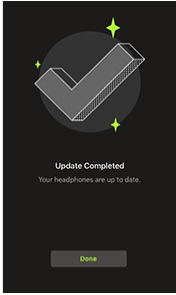 Screenshot van de Firmware Version in de ShurePlus PLAY app