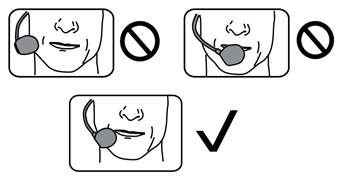 De headset dragen - Stap 2