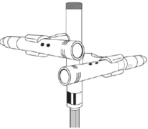 Stereo statief adapter