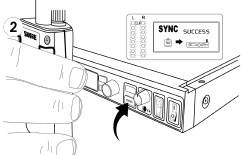 Synchroniseer bodypack en rackunit