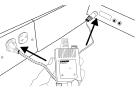 Rackmount-zender aangesloten op een stopcontact