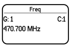 Frequentie handmatig instellen
