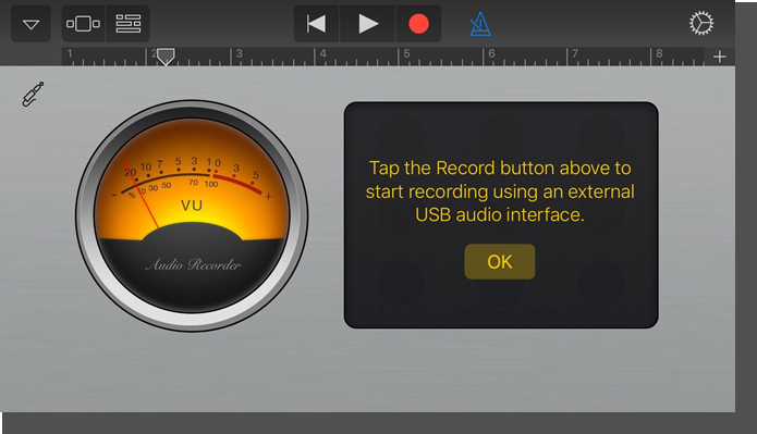 iTrack One Pre gebruiken met GarageBand - Stap 2