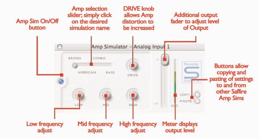 Session Management & Advanced Settings Software - Amp Sim