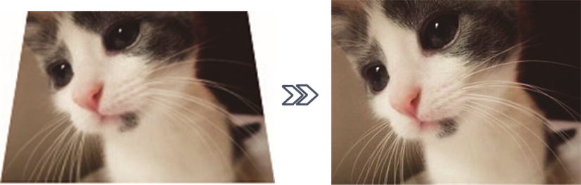 Focus en keystone-correctie - Trapeziumcorrectie