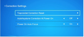 Gebruiksinstructies - Correctie-instelling