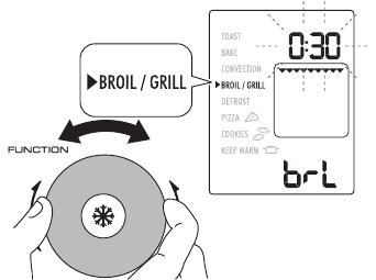 BROIL/GRILL - Stap 2