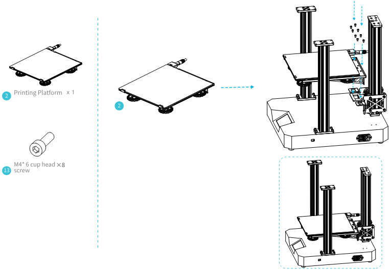 Het printplatform installeren - Stap 1