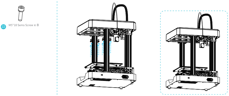 Bovenste component installeren - Stap 2