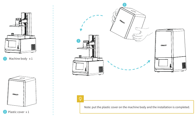 De 3D-printer monteren