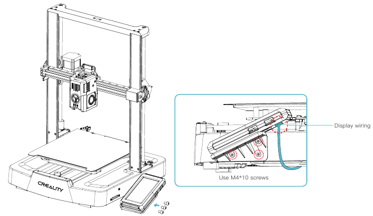 Montageprocedure - Display 
