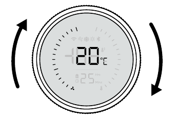 De temperatuur instellen - Stap 2